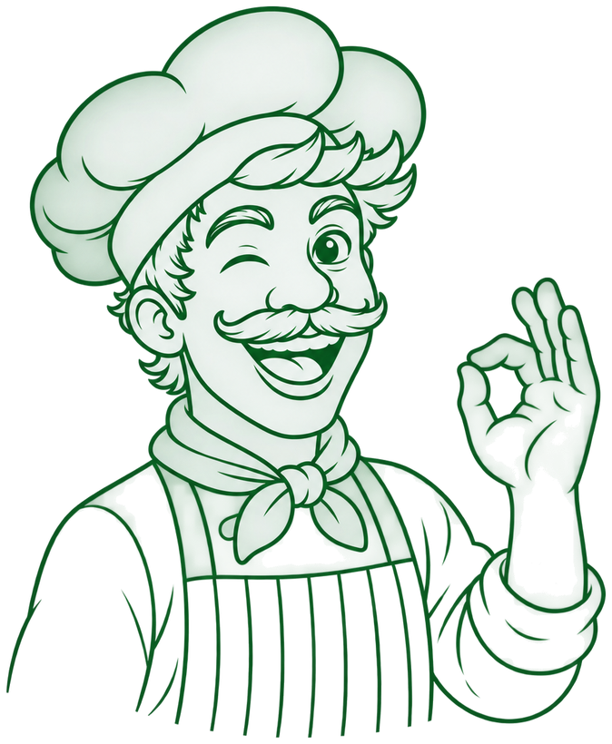 The DorOne chef giving an approving OK sign